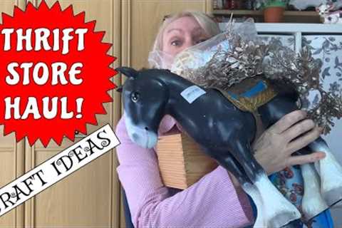 Thrift store haul for craft projects. Ideas and inspiration