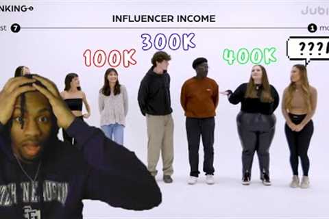 Social Media Influencers Ranked Themselves Based Off Income...