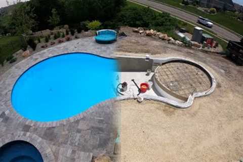 Swimming Pool and Landscaping Timelapse