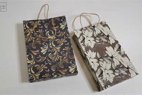 How To Make A Christmas Gift Bag Out Of Wrapping Paper | DIY Gift Bags Hacks | 禮品袋製作