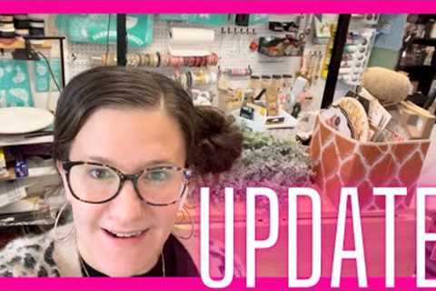 QUICK UPDATE (Be patient as we move back to the gorgeous craft she-shed😲)