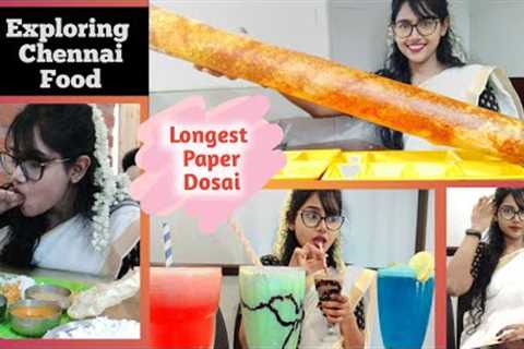 Eating Ghee Roast Dosa, South Indian Thali | Exploring Chennai Food | Big Bites | Foodie Darling