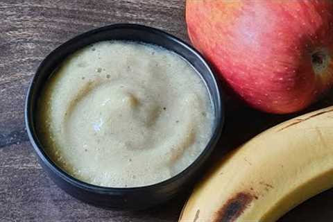 Apple Banana Puree for Baby | Baby food for 6-12 months | Baby's first food | Baby food recipes |