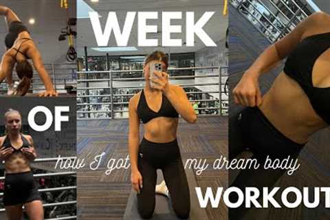 *updated* WEEK OF WORKOUTS: how I got my dream body + half marathon training?!
