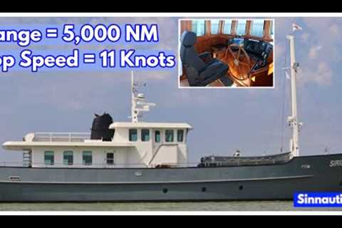 €1.2M STEEL Liveaboard Trawler Yacht FOR SALE! | M/Y 'Sirius'