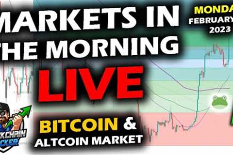 MARKETS in the MORNING, 2/27/2023, Bitcoin and Altcoin Market Pop as Stock Market Opens Up