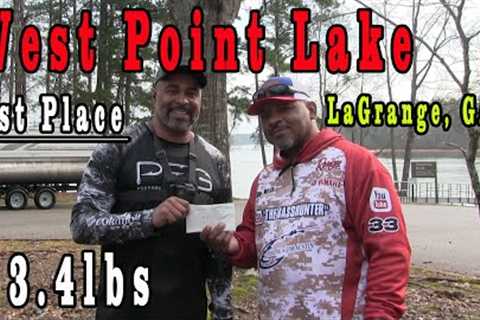 West Point Lake Fishing Tournament 1st Place Finish