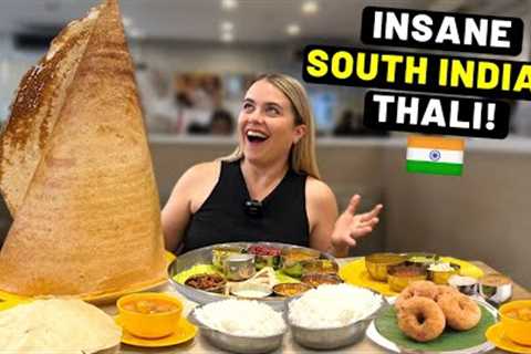 Eat Till You Drop?! UNLIMITED SOUTH INDIAN FOOD Experience in India