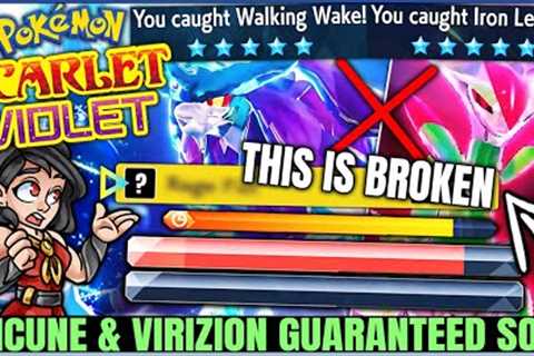 How to Solo Walking Wake &amp; Iron Leaves in 1 Attack Easy - Best Raid Guide - Pokemon Scarlet..