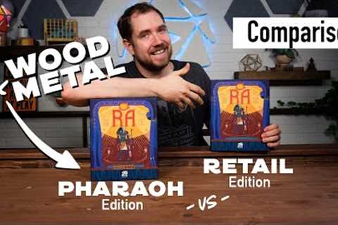 RA Regular Vs. Deluxe Pharaoh Edition | Board Game Unboxing