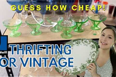 SO CHEAP! GOODWILL THRIFTING FOR VINTAGE HOME DECOR + MY THRIFT HAUL