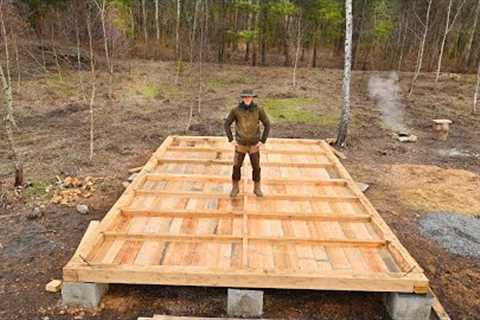 Started Building the Foundation for MY NEW LOG CABIN for Recreation | Hunting, Cooking Pheasant