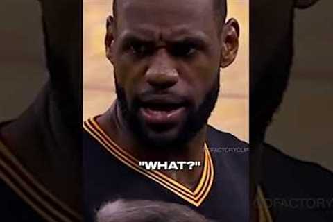 LeBron disrespecting Steph 👀 #shorts