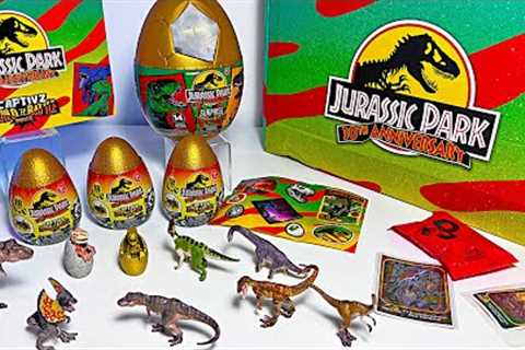 UNBOXING NEW MINI DINOSAURS! Captivz Collection Jurassic Park 30th Anniversary Set