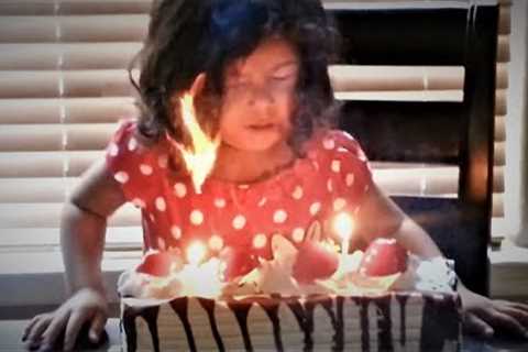 Kids Blowing out Birthday Candles Gone Wrong Funny Fails