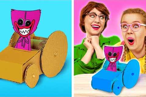 MUST TRY CARDBOARD CRAFTS FOR PARENTS || Creative Parenting Hacks &amp; Cool DIY Ideas by 123 GO!