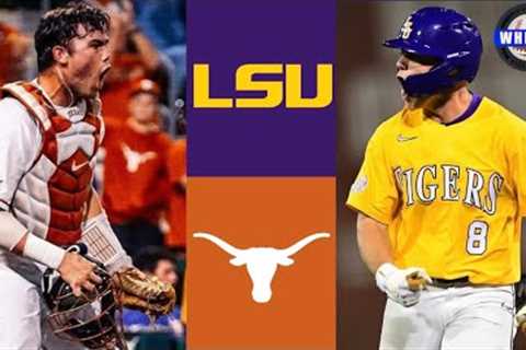 #1 LSU vs Texas Highlights (Great Game!) | 2023 College Baseball Highlights