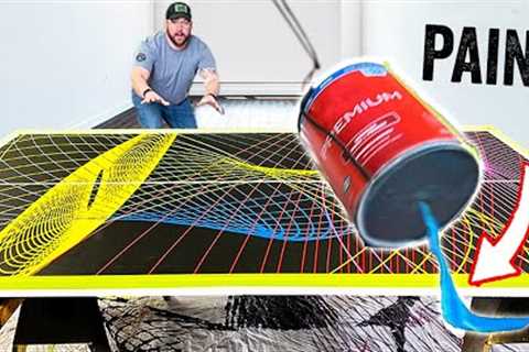 I TESTED Pendulum Painting A Ping Pong Table