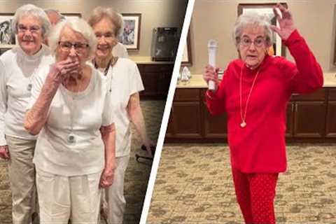 Senior Citizens Recreate Part of Rihanna’s Super Bowl Performance