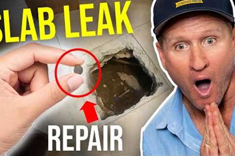 SLAB LEAK REPAIR!! New Innovative way to STOP LEAKS IMMEDIATELY!!