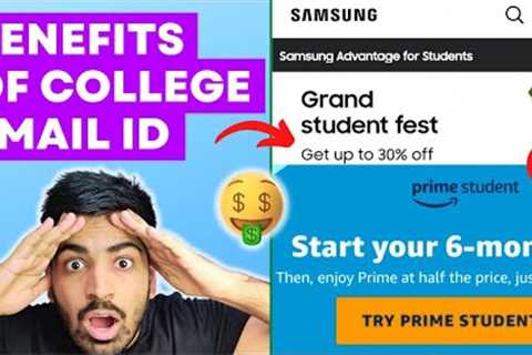 Get FREE stuff using your College Email id 🤑🤑 Benefits of College email id 💸 Best Discounts..