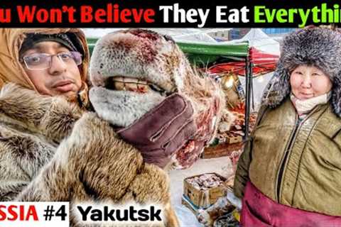 Insane Frozen Animal Market of World's Coldest City (Yakutsk, Russia 🇷🇺😱)