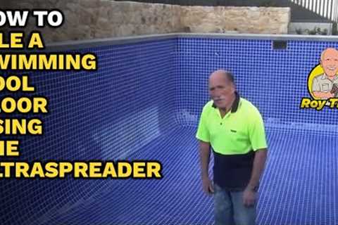 HOW TO TILE A SWIMMING POOL FLOOR USING THE DIY SPREADER- Roy Tiles