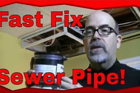 How to Repair A Cast Iron Sewer Drain Line With Fernco Couplings