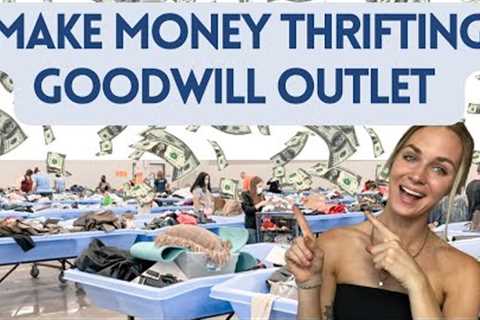 Make Money Thrifting at the Goodwill Outlet | Bins Thrift With Me + Haul