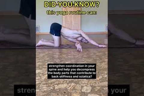 Yoga routine for spinal coordination &amp; decompression 👁 #backpain #backpainrelief..
