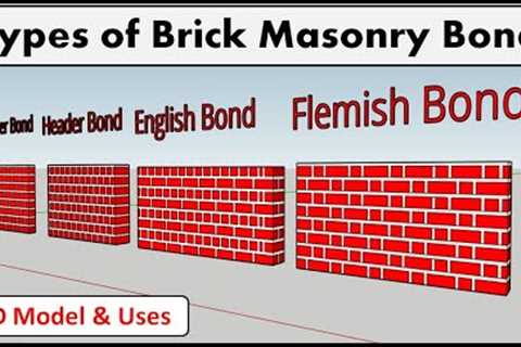 Type of Brick Bond || Brick Masonry Types || Brick construction || English Bond || Flemish Bond 2023