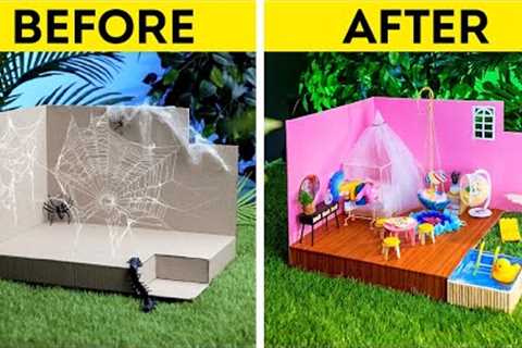 AWESOME DIY MINIATURE IDEAS || Cool Doll House
