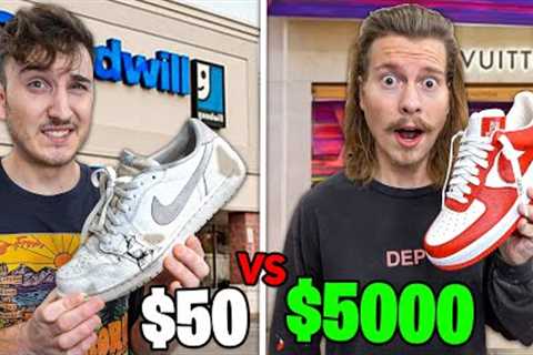 $5000 VS $50 Sneaker Shopping...