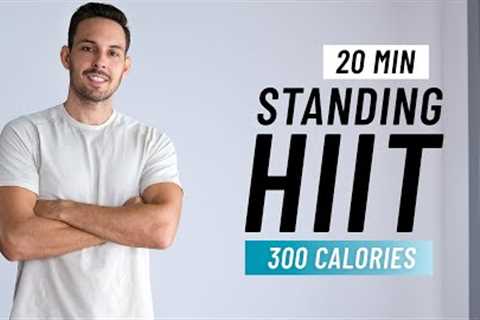 20 MIN HIIT CARDIO Workout - ALL STANDING - Full Body, No Equipment, No Repeats