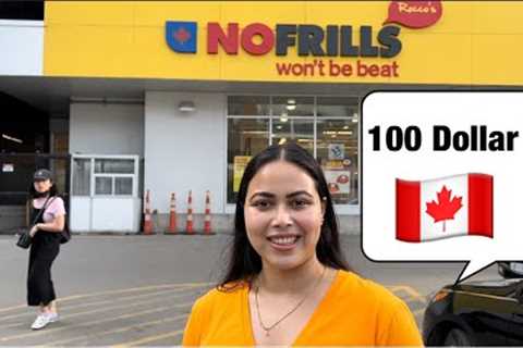 For 1 week Grocery shopping 100 dollar is enough???| Canada 🇨🇦