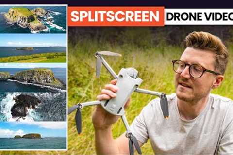Create EPIC SPLITSCREEN Drone Videos SIMPLE &amp; FAST | DJI Mini 3 Tips &amp; Tricks