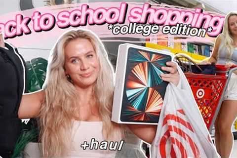 SCHOOL SUPPLIES SHOPPING + HAUL 2022 | college freshman