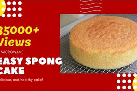 Easy Sponge Cake Recipe in Microwave