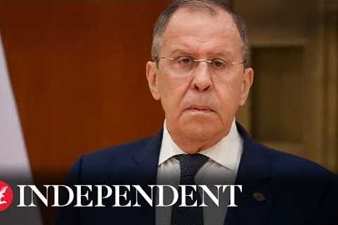Watch again: Russian Foreign Minister Sergei Lavrov speaks at geopolitical conference in India