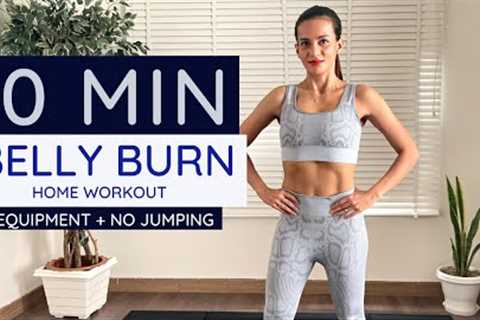 10 Minute Belly Burn Home Workout (No Jumping + No Equipment)