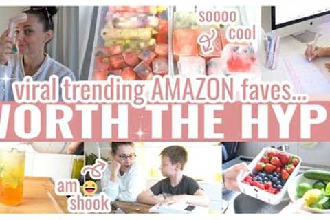 AMAZON VIRAL PRODUCTS ACTUALLY WORTH THE HYPE - VLOG UNBOX &amp; TEST OUT EACH ITEM WITH ME!!!