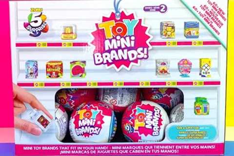 TOY MINI BRANDS SERIES 2 UNBOXING Zuru 5 Surprise Ball Box Blind Bag Toy Opening!
