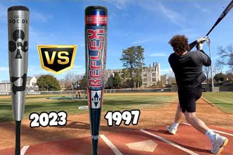 BBCOR vs. GORILLA-BALL ERA | How hot is a 1997 Easton Reflex compared to a modern metal BBCOR Bat?