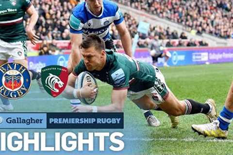 Bath v Leicester - HIGHLIGHTS | Hard Fought Victory | Premiership Cup 2021/22