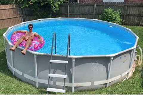 How to Install An Above Ground Pool // Intex