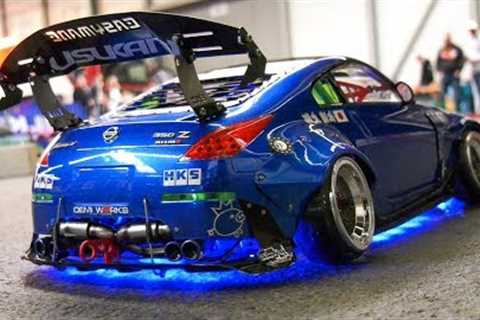 MEGA RC DRIFT CARS IN ACTION!! RC MODEL RACE CARS SCALE 1:10, Modellbau Messe Erfurt 2020
