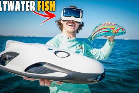 Catching EXOTIC SALTWATER FISH With An UNDERWATER DRONE!!