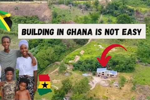 Jamaican family building Yahudah village in Ghana on 50 Acres of land. Moved from the UK to Ghana