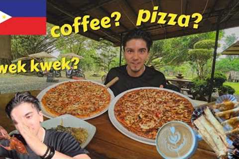 🇵🇭 WEIRDEST food combo: Pizza, Coffee, Kwek Kwek, in CEBU, Philippines