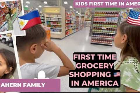 FIRST TIME MAG GROCERY SHOPPING NG MGA BATA SA AMERICA- SHOPPING FOR MOMMY SI BRAEDEN